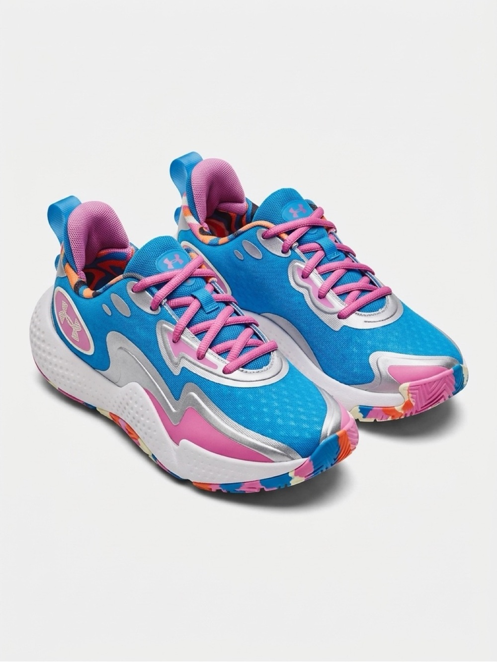 Under Armour Spawn 5 LE Basketball Sneakers Shoes Men' Size 8 Women’s Size 9.5